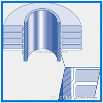 Doppel-L-Fuß-Rippenrohr